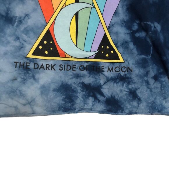 Pink Floyd The Dark Side of the Moon Cropped T-Shirt, Rainbow Triangle Graphic - Picture 3 of 10